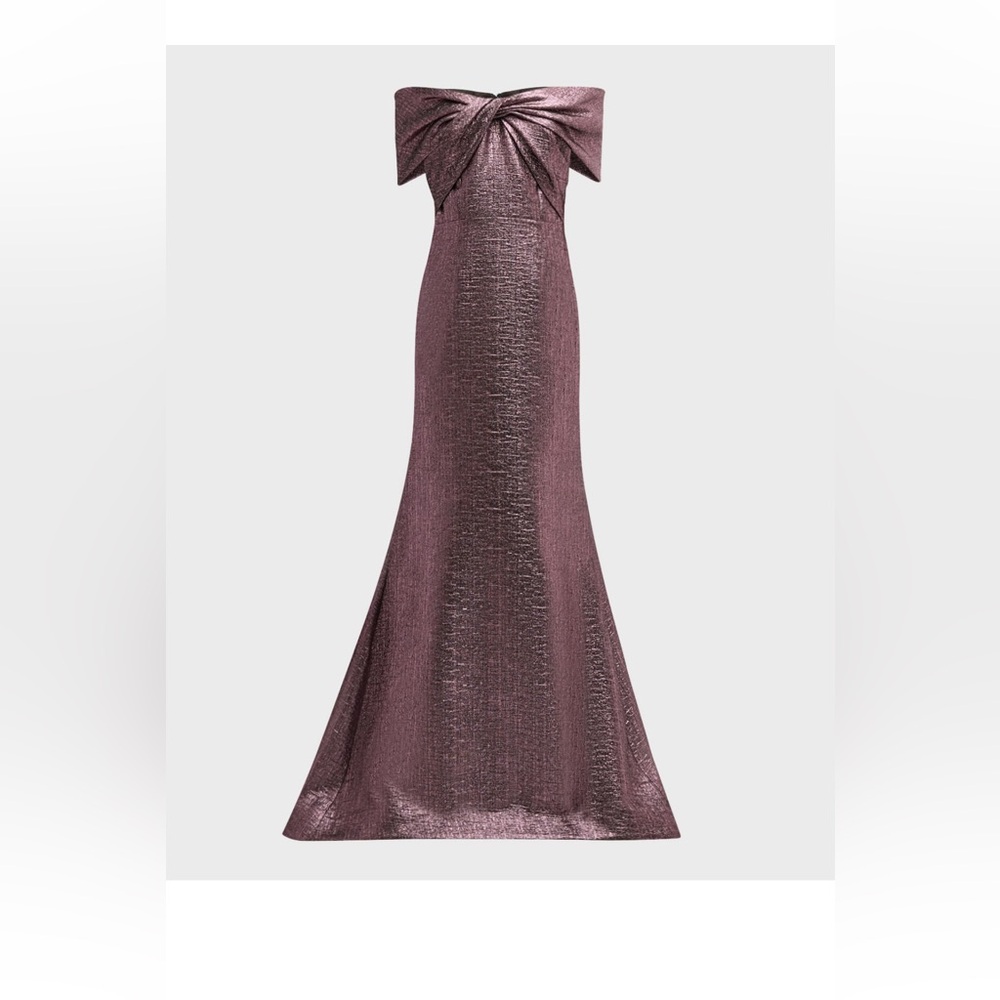 Beautiful Off the Shoulder  Metallic Jacquard Mermaid Dress. Brand New.